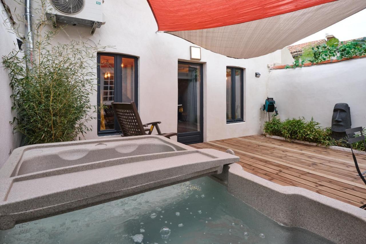 Melina - Jacuzzi - Maison Avec Cour Climatisee Proche Cite Medieval Каркассон Экстерьер фото